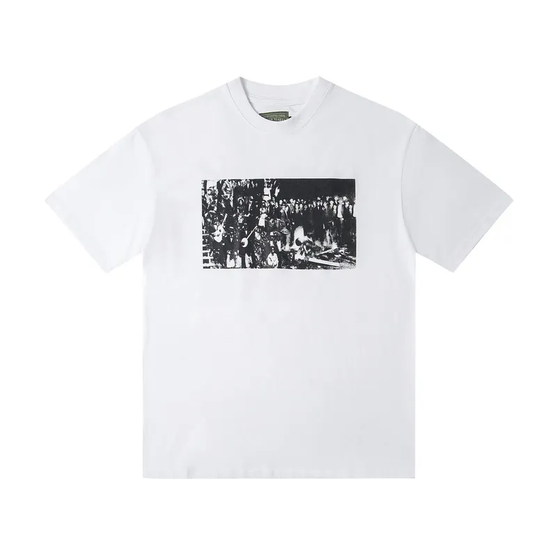 D313# DENIM TEARS Kapok classic pure cotton loose unisex white short-sleeved T-shirt 22 P100 S-XL